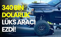 340 bin dolarlık Lamborghini'yi kamyonuyla ezdi