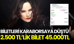 Şebnem Ferah biletleri karaborsaya düştü: 2 bin 500 TL’lik bileti 45 bin TL’ye satıyorlar