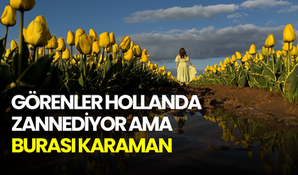 Görenler Hollanda zannediyor ama burası Karaman