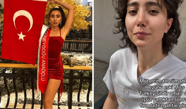 Türkiye’yi temsil eden model 7 ay iş bulamadı, fırında işe girdi!