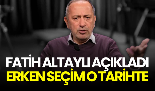 Fatih Altaylı’dan erken seçim tahmini: Kasım ayı öne çıkabilir