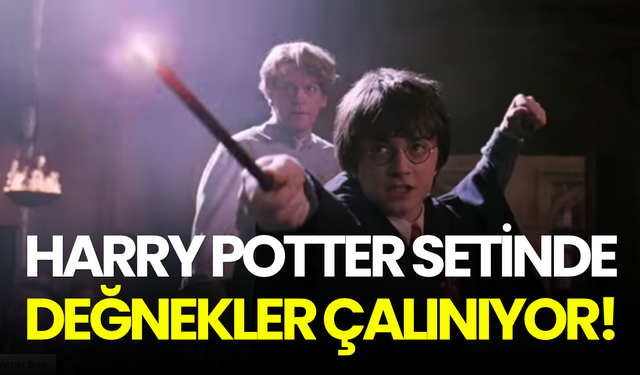 Harry Potter setinde büyü değnekleri çalınıyor! Takip etmek için çip takıldı