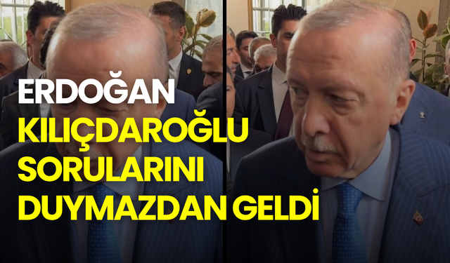 Erdoğan’a 3 kez Kılıçdaroğlu sorusu yöneltildi! Dikkat çeken sessizlik
