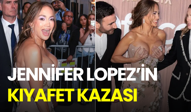 Jennifer Lopez’in galada talihsiz anı! Kıyafet kazası görüntüleri gündem oldu