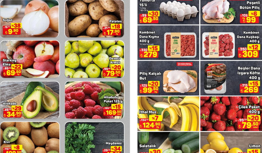 16-19 Nisan "Tazenin Yıldızları" kataloğu: A101 Soğan 9,90 TL, patates 17,90 TL!