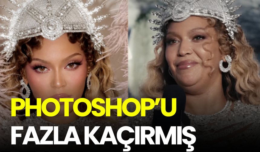 Beyonce Photoshop'u fazla kaçırmış: Met Gala kareleri tartışma yarattı