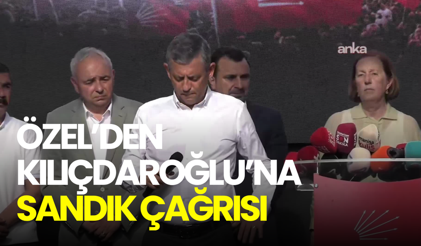 Manisa’da "mutlak butlan" protestosu: Özgür Özel’den Kılıçdaroğlu’na tarihli çağrı