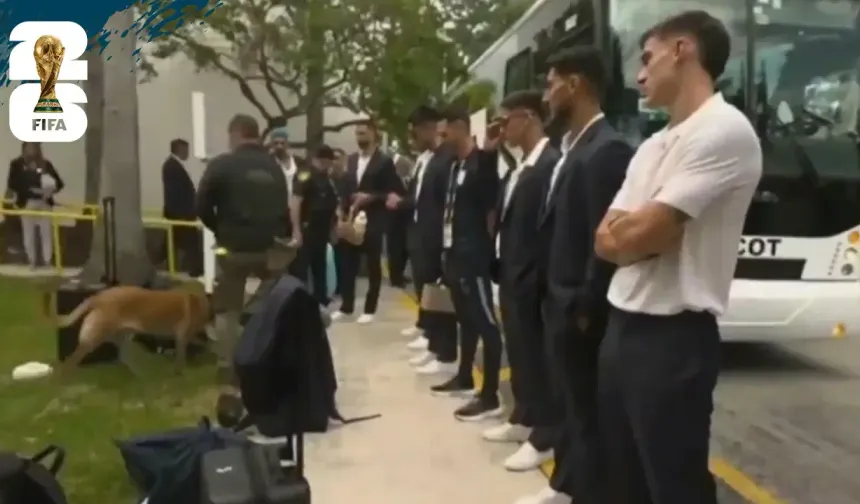 ABD Dünya Kupası'nda Uruguay Milli Takımı K9'larla arandı