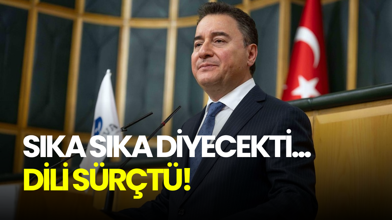 Ali Babacan kürsüde konuşma yaparken dili sürçtü: S*ke s*ke...