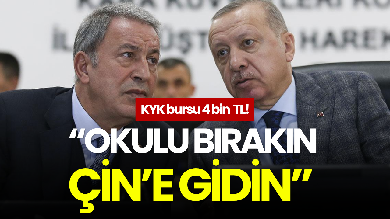 Öğrenciler 4 bin TL KYK alırken AKP'li Hulisi Akar "Okulu bırakın, Çin’e gidin" dedi