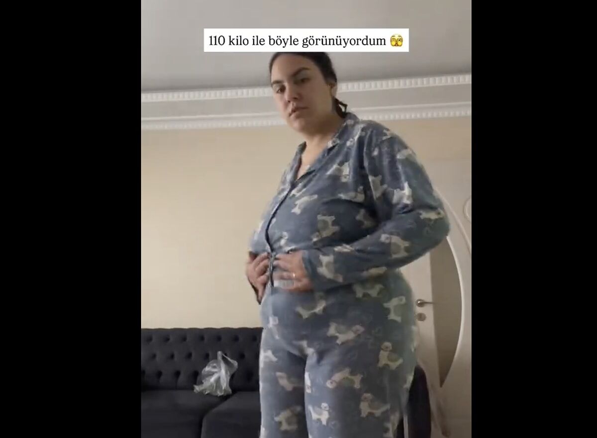 Doğum kilolarına meydan okudu! 110 kilodan 87 kiloya düşen annenin değişimi gündem oldu