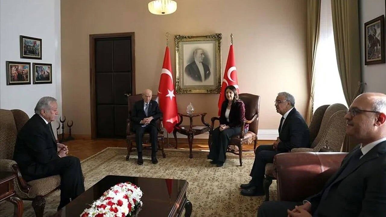 DEM Parti İmralı Heyeti Bahçeli’yi Ziyaret Etti