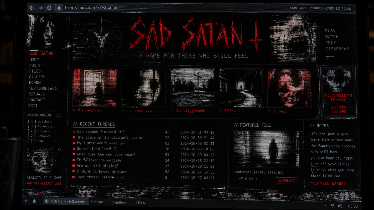 İnternetin En Korkunç Oyunu Sad Satan Nedir? 3